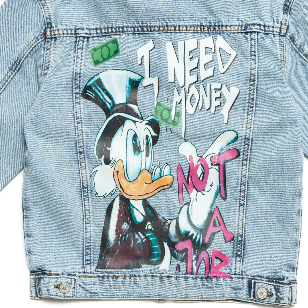 I NEED MONEY JEANS JACKET