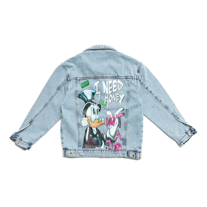 I NEED MONEY JEANS JACKET