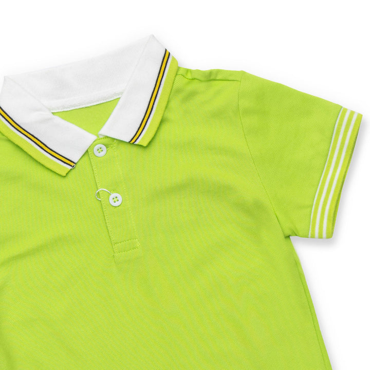 BASIC POLO WITH TWO COLLAR STRIPES