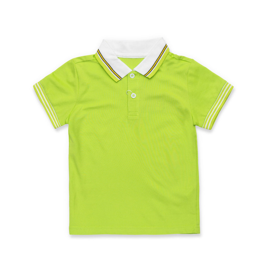 BASIC POLO WITH TWO COLLAR STRIPES