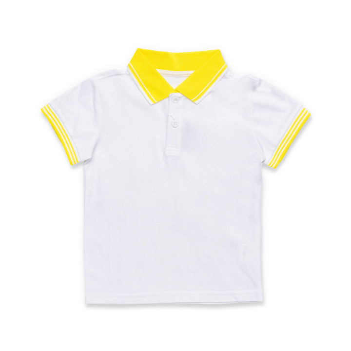 BASIC POLO WITH TWO COLLAR STRIPES