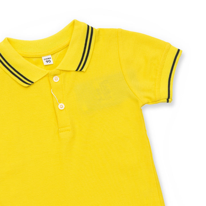 BASIC POLO WITH TWO COLLAR STRIPES