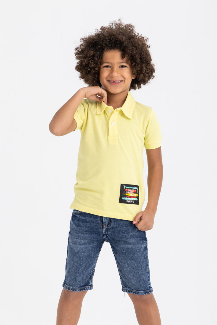 POLO SHIRT WITH PATCH